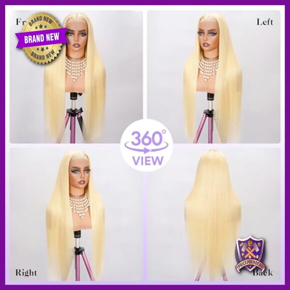 13x6 Lace Front Wig Human Hair Straight 250 Density 28 Inch main image 4